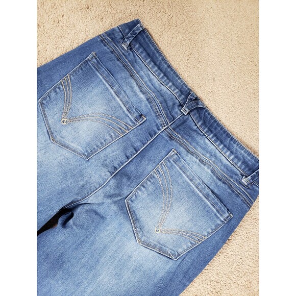 Democracy Ab Solution Women's Jeans Stretch Ankle Elastic Waist Blue Size 8 - Picture 5 of 11